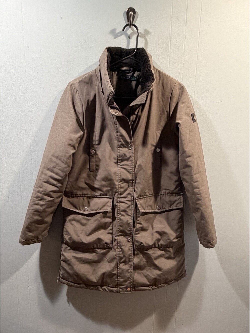 Womens Lauren Ralph Lauren Winter Coat Size XS Gray